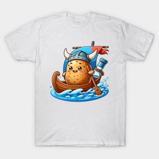 Viking Spud - The Adorable Potato Explorer T-Shirt